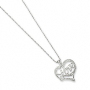 Picture of Sterling Silver Diamond Love Necklace chain
