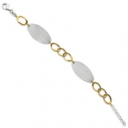 Picture of Sterling Silver & Yellow Rhodium Bracelet