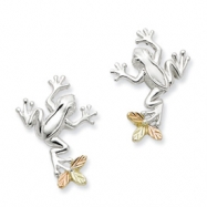Picture of Sterling Silver & 12K Frog Post Earrings