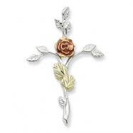 Picture of Sterling Silver & 12K Rose Cross Necklace chain