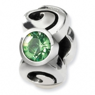 Picture of Sterling Silver Reflections August Swavorski Crystal Birthstone Bead