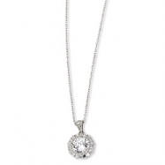 Picture of Sterling Silver CZ 18in Necklace chain