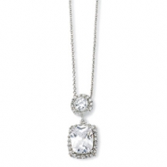 Picture of Sterling Silver CZ 18in Necklace chain