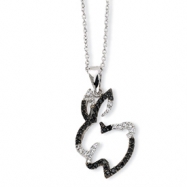 Picture of Sterling Silver CZ Bunny 18in Necklace chain