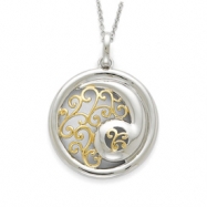 Picture of Sterling Silver & Gold-plated Harmony 18in Necklace