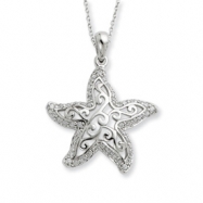 Picture of Sterling Silver CZ Make A Difference 18in Necklace