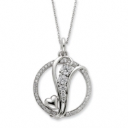 Picture of Sterling Silver CZ Journey Of Promise 18in Necklace