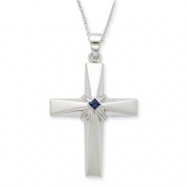 Picture of Sterling Silver CZ The Great Designer 18in Necklace