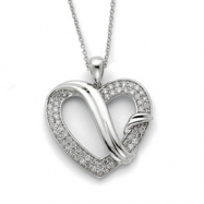 Picture of Sterling Silver CZ Forever Grateful 18in Necklace