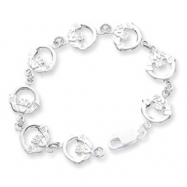 Picture of Sterling Silver Claddagh Bracelet
