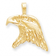 Picture of 10k Solid Diamond-cut Eagle Head Charm