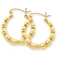 Picture of 10k Polished Hollow Classic Earrings