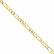 Picture of 14k 7mm Flat Figaro Chain anklet