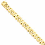 Picture of 14k 12mm Hand-polished Traditional Link Chain bracelet
