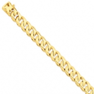 Picture of 14k 12mm Hand-polished Traditional Link Chain bracelet