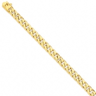 Picture of 14k 6.8mm Hand-polished Flat Beveled Curb Chain bracelet