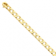Picture of 14k 8mm Hand-polished Fancy Link Chain bracelet