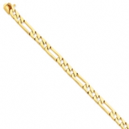 Picture of 14k 5mm Hand-polished Fancy Link Chain bracelet