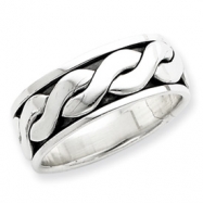 Picture of Sterling Silver Antiqued Band ring