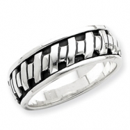 Picture of Sterling Silver Antiqued Band ring