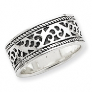 Picture of Sterling Silver Antiqued Band ring