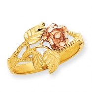 Picture of 14k Two-tone Diamond-Cut Rose Ring