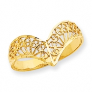 Picture of 14k Diamond-Cut Filigree Ring