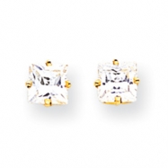 Picture of 14k 5mm Cubic Zirconia Earrings