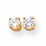 Picture of 14k 4mm Cubic Zirconia Earrings