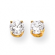 Picture of 14k 5mm Cubic Zirconia Earrings