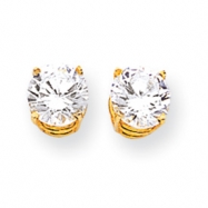 Picture of 14k 7mm Cubic Zirconia Earrings