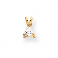 Picture of 14k 3.5mm Trillion Cubic Zirconia pendant