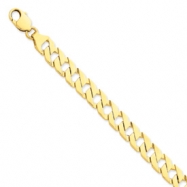 Picture of 14k 9.25mm Hand-polished Fancy Link Chain bracelet