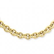 Picture of 14k 18in 5mm Polished Fancy Rolo Link Necklace chain
