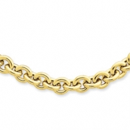 Picture of 14k 18in 7.25mm Polished Fancy Rolo Link Necklace chain