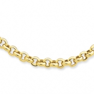Picture of 14k 18in 5mm Polished Fancy Rolo Link Necklace chain