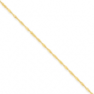 Picture of 14k 1mm Singapore Chain