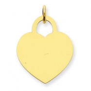 Picture of 14k Large Engraveable Heart Charm
