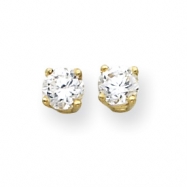 Picture of 14k 5mm Moissanite Round Earring