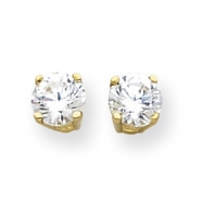 Picture of 14k 6mm Moissanite Round Earring