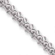 Picture of 18in Rhodium-plated Arabesque Necklace chain