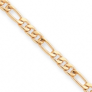 Picture of 18in Gold-plated 5mm Figaro Necklace chain