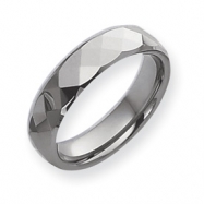 Picture of Dura Tungsten Faceted 6mm Polished Band ring