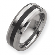 Picture of Dura Tungsten Enameled 8mm Polished Band ring