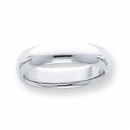 Picture of Platinum 5mm Half-Round Comfort Fit Lightweight Band ring