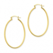 Picture of 14k Oval Polished Hoop Earring
