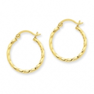 Picture of 14k Twist Polished Hoop Earring