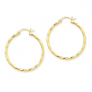 Picture of 14k Twist Polished Hoop Earring