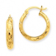 Picture of 14k D/C Polished Hoop Earring