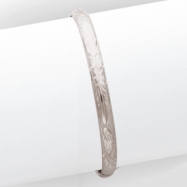 Picture of 14k 4/16 WG Florentine Engraved Hinged Bangle